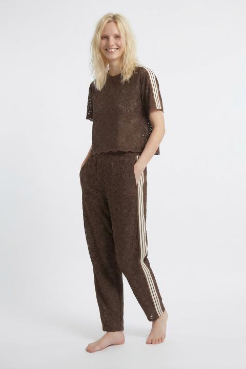 Pantalone pizzo bande marrone - Primavera Estate 2026 | Brend