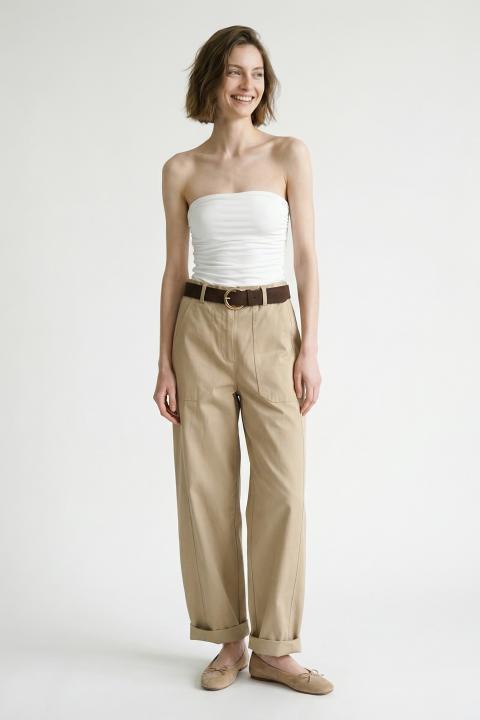 Pantalone wow-tasconi beige - Primavera Estate 2026 | Brend