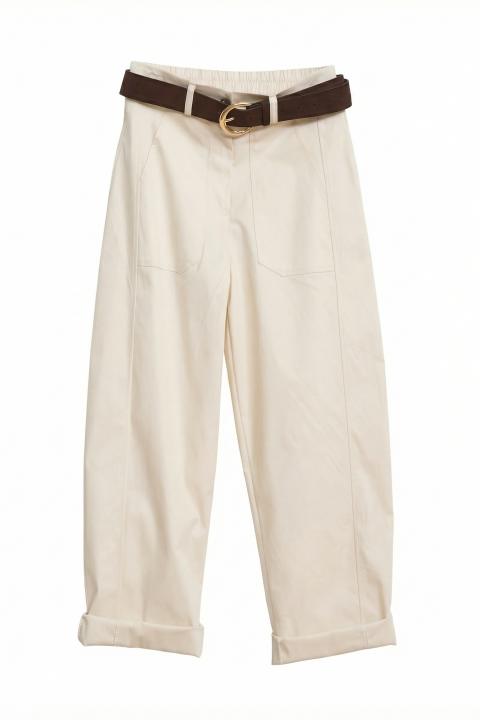 Pantalone wow-tasconi naturale - Primavera Estate 2026 | Brend