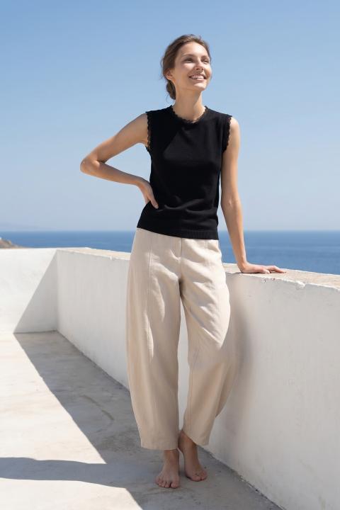 Pantalone carrot beige - Primavera Estate 2026 | Brend