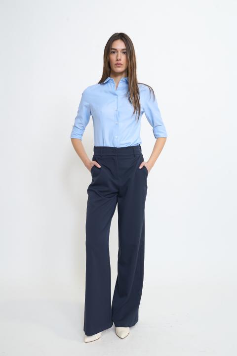Pantalone gamba dritta blu - Primavera Estate 2026 | Brend