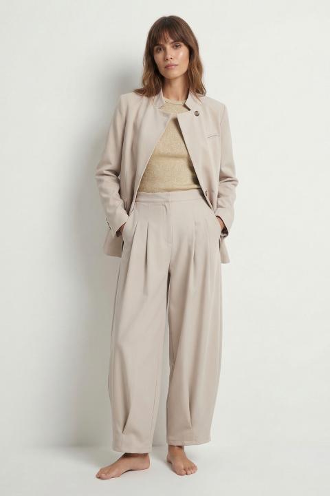 Pantalone doppia pinces beige - Primavera Estate 2026 | Brend