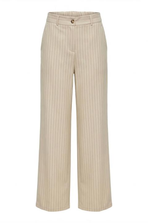 Pantalone gamba dritta gessato beige - Primavera Estate 2026 | Brend
