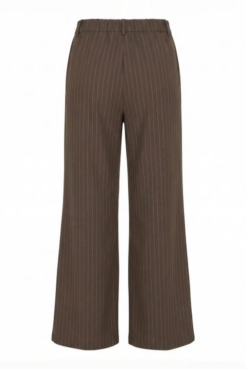 Pantalone gamba dritta gessato moro - Primavera Estate 2026 | Brend