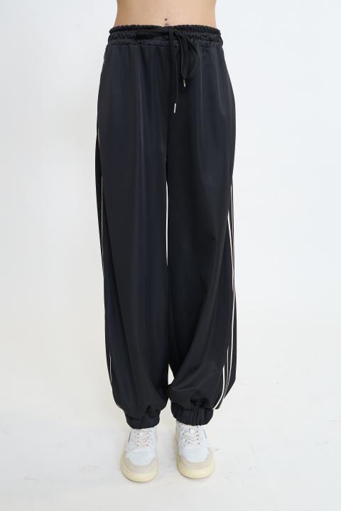 Pantalone balloon bande laterali nero - Primavera Estate 2026 | Brend