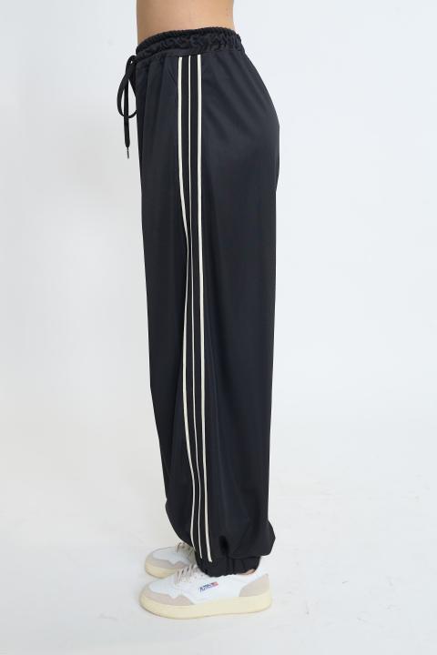 Pantalone balloon bande laterali nero - Primavera Estate 2026 | Brend