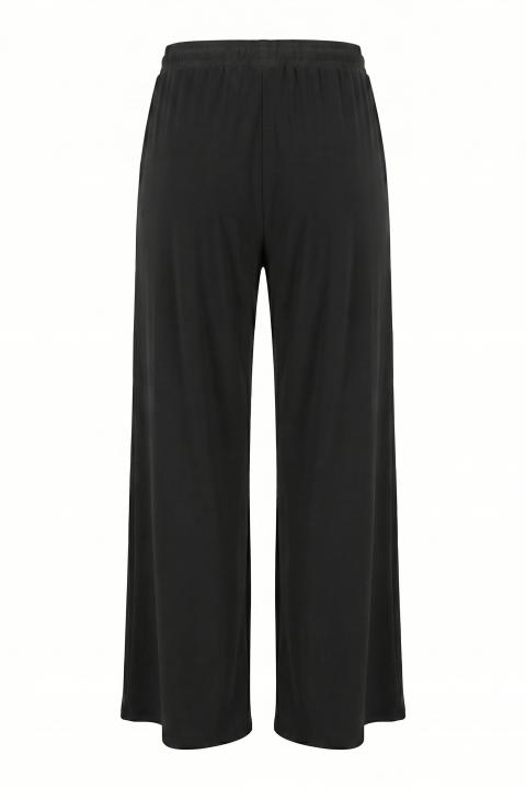 Pantalone palazzo elastico nero - Primavera Estate 2026 | Brend
