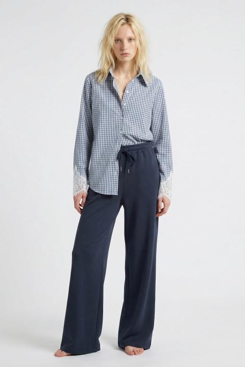 Pantalone palazzo coulisse blu - Primavera Estate 2026 | Brend