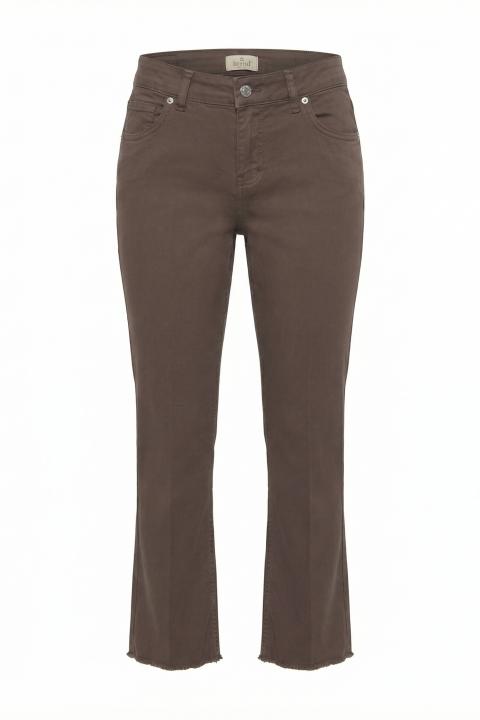 Pantalone flare sfrangiato cioccolato - Primavera Estate 2026 | Brend