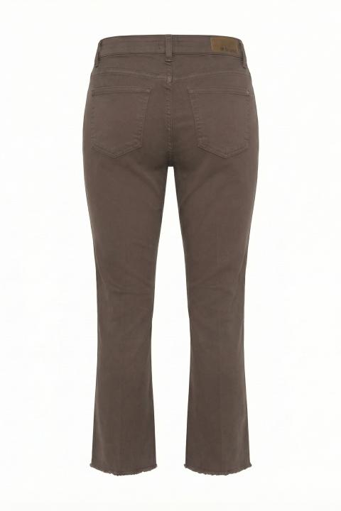 Pantalone flare sfrangiato cioccolato - Primavera Estate 2026 | Brend