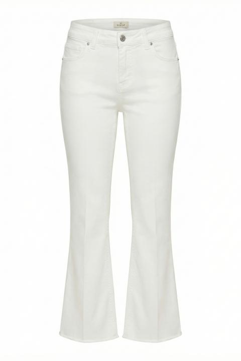 Pantalone flare sfrangiato latte - Primavera Estate 2026 | Brend