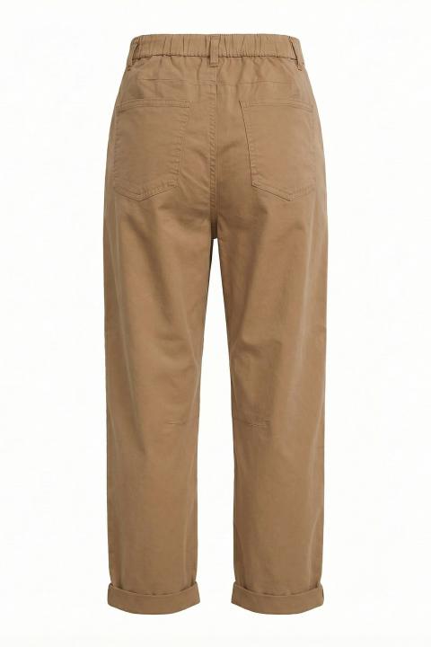 Pantalone carrot cotone biscotto - Primavera Estate 2026 | Brend