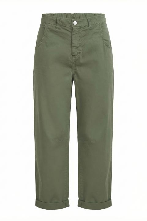 Pantalone carrot cotone salvia - Primavera Estate 2026 | Brend