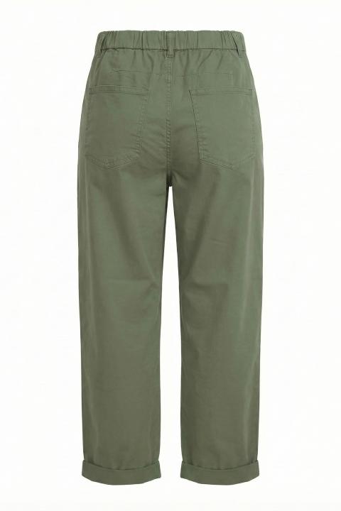 Pantalone carrot cotone salvia - Primavera Estate 2026 | Brend