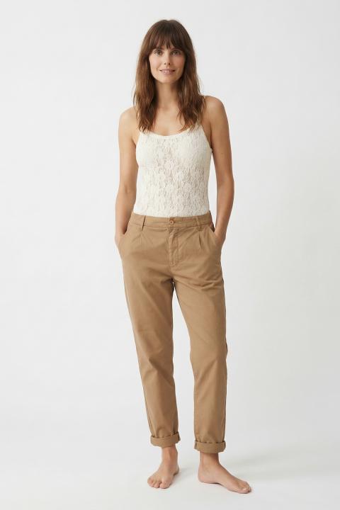Pantalone baggy pinces biscotto - Primavera Estate 2026 | Brend