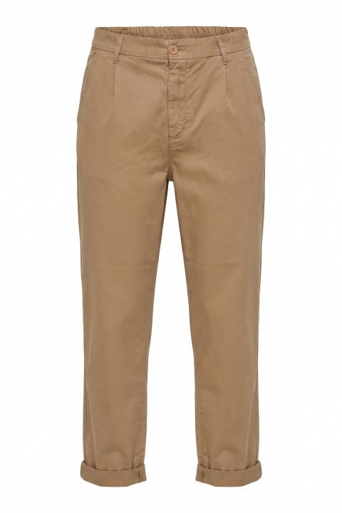 Pantalone baggy pinces biscotto - Primavera Estate 2026 | Brend