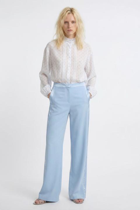 Pantalone flare bande celeste - Primavera Estate 2026 | Brend