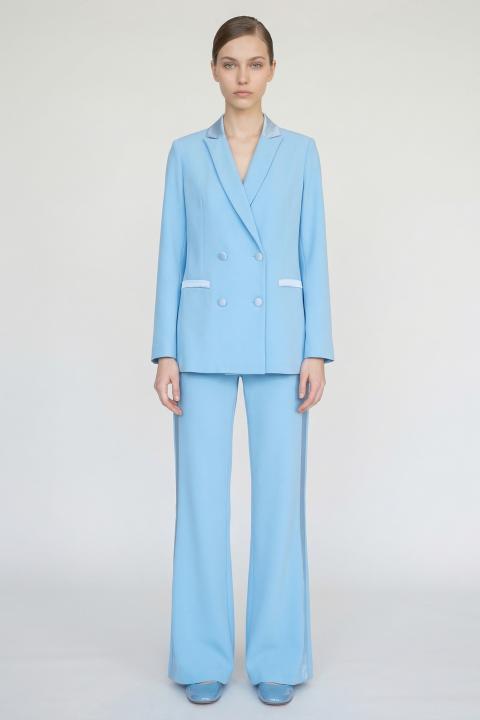 Pantalone flare bande celeste - Primavera Estate 2026 | Brend