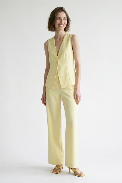 Pantalone gamba dritta giallo - Primavera Estate 2026 | Brend