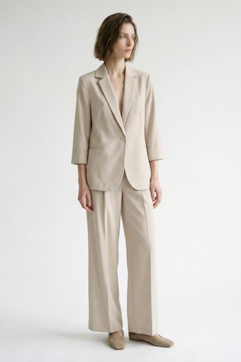 Pantalone bustino e pinces beige - Primavera Estate 2026 | Brend