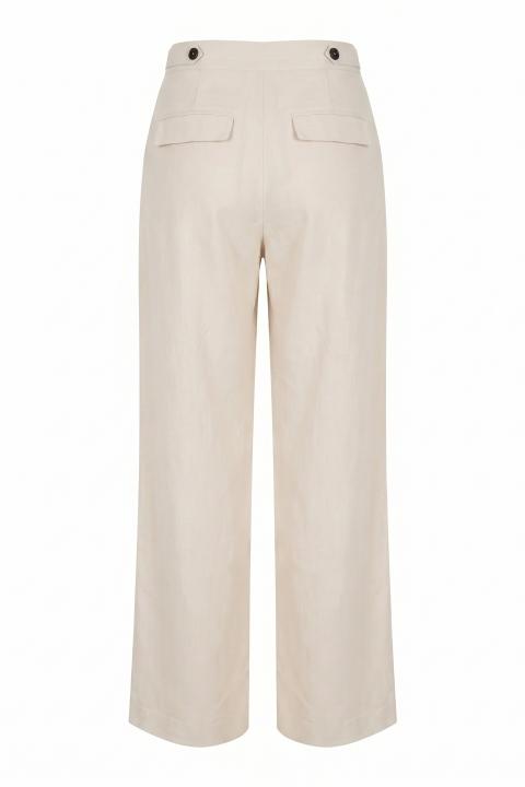 Pantalone pince gamba dritta beige - Primavera Estate 2026 | Brend