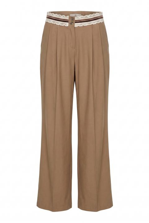 Pantalone-pinces passamaneria caffÈ - Primavera Estate 2026 | Brend