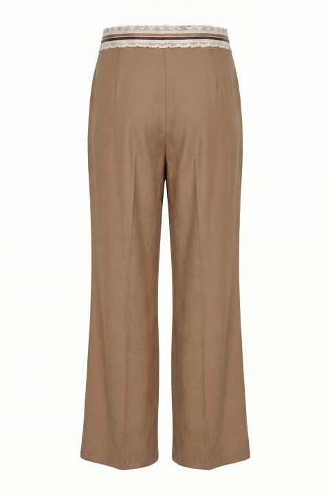 Pantalone-pinces passamaneria caffÈ - Primavera Estate 2026 | Brend