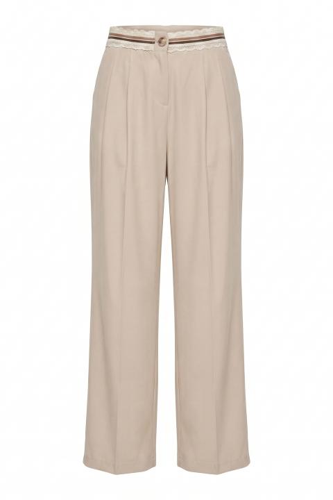 Pantalone-pinces passamaneria naturale - Primavera Estate 2026 | Brend