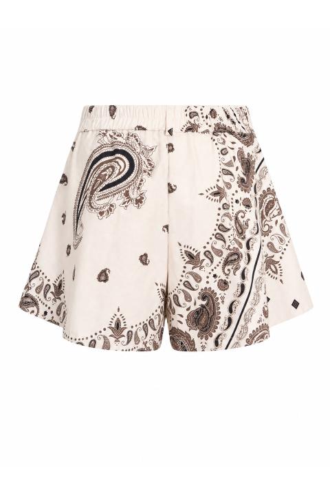 Shorts farfalla cotone panna/moro - Primavera Estate 2026 | Brend