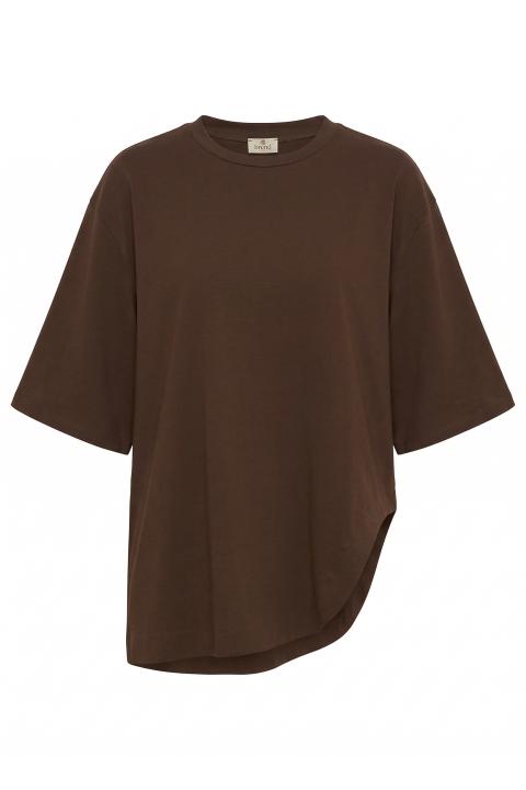 T-shirt over asimmetrica cioccolato - Primavera Estate 2026 | Brend