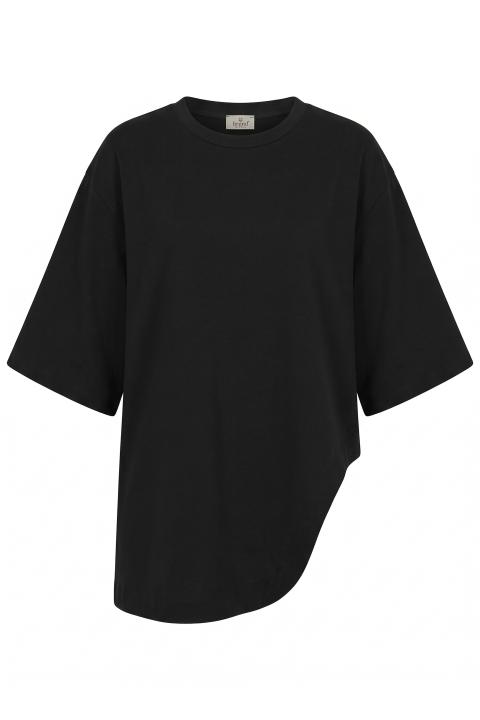 T-shirt over asimmetrica nero - Primavera Estate 2026 | Brend