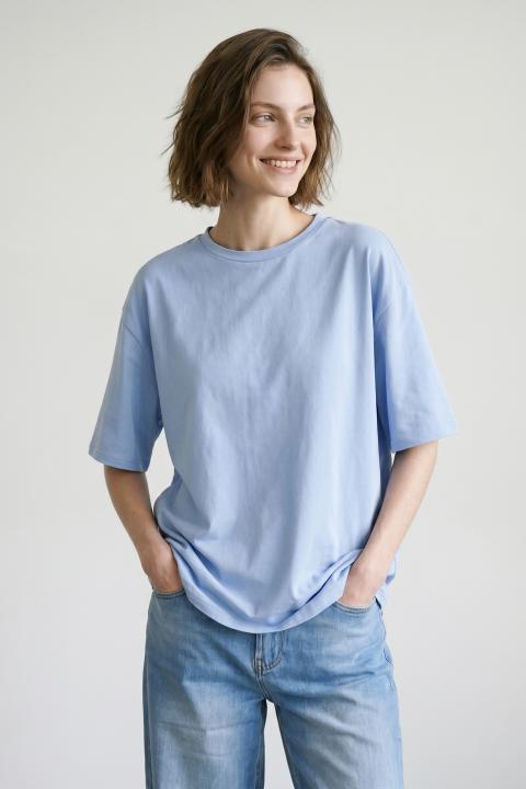 T-shirt over celeste - Primavera Estate 2026 | Brend