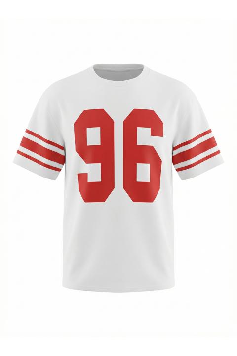 T-shirt stampa Football bianco/rosso - Primavera Estate 2026 | Brend