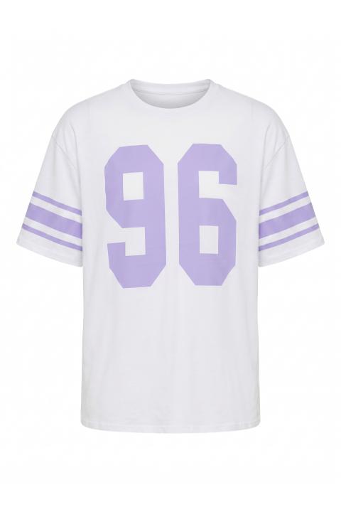 T-shirt stampa Football bnc/lilla - Primavera Estate 2026 | Brend