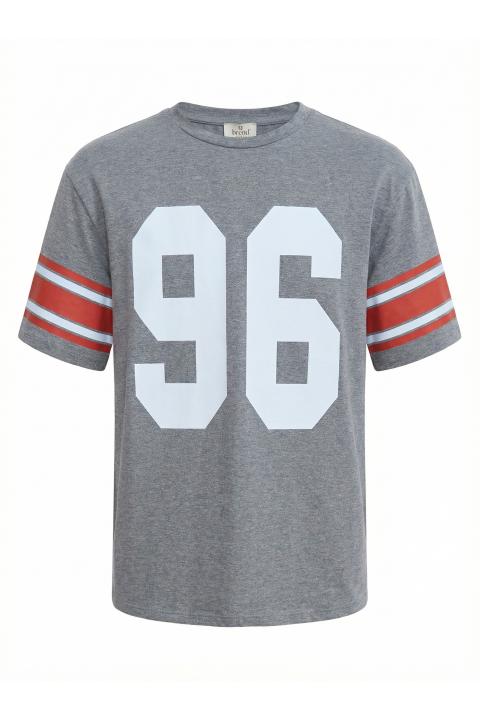 T-shirt stampa Football grigio/rosso - Primavera Estate 2026 | Brend
