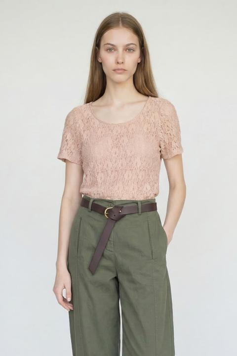 T-shirt pizzo rosa - Primavera Estate 2026 | Brend