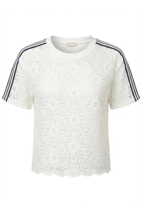 T-shirt pizzo bamda panna - Primavera Estate 2026 | Brend