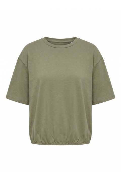 T-shirt elastico orlo salvia - Primavera Estate 2026 | Brend