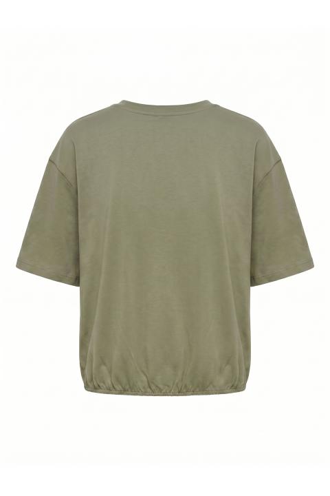 T-shirt elastico orlo salvia - Primavera Estate 2026 | Brend