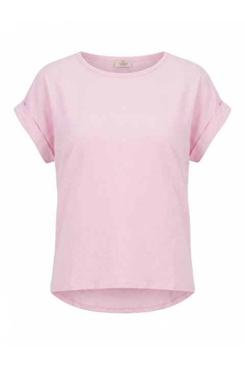 T-shirt manica risvolto rosa - Primavera Estate 2026 | Brend
