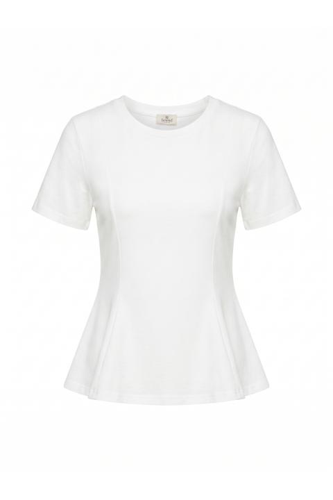 T-shirt cotone spicchi panna - Primavera Estate 2026 | Brend