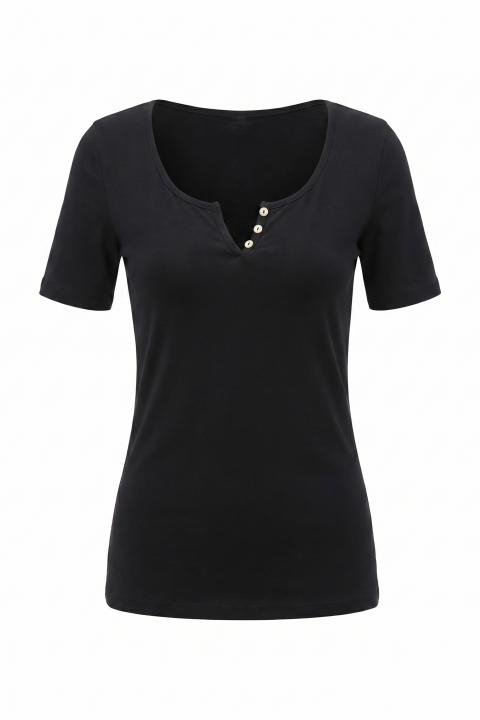 T-shirt spacchetto nero - Primavera Estate 2026 | Brend