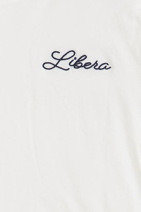 T-shirt ricamo Libera blu - Primavera Estate 2026 | Brend