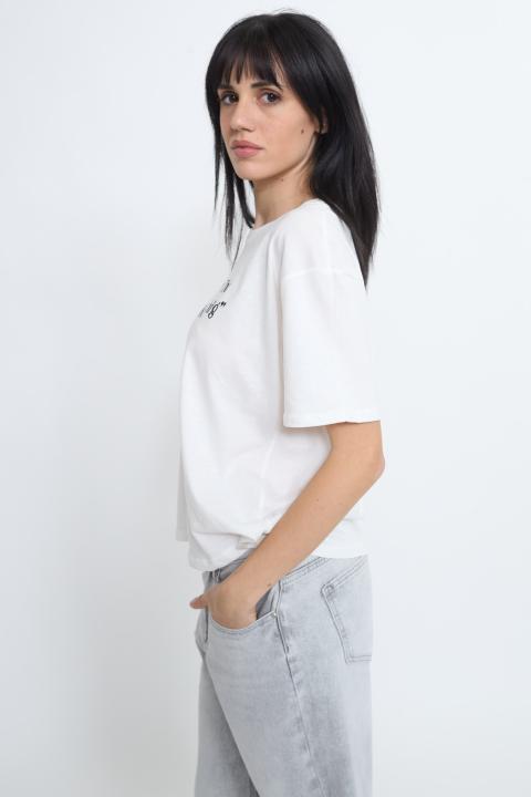 T-shirt stampa I know bianco - Primavera Estate 2026 | Brend