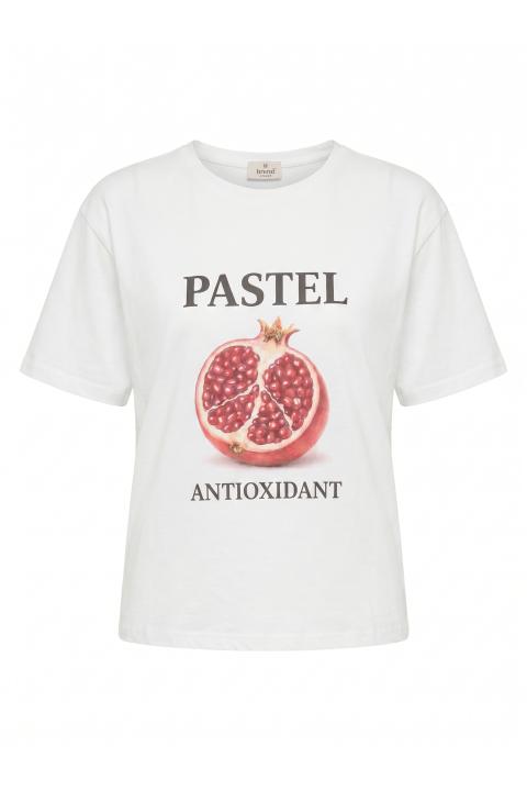 T-shirt stampa melograno bianco - Primavera Estate 2026 | Brend
