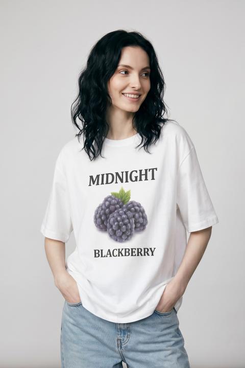 T-shirt stampa mora bianco - Primavera Estate 2026 | Brend