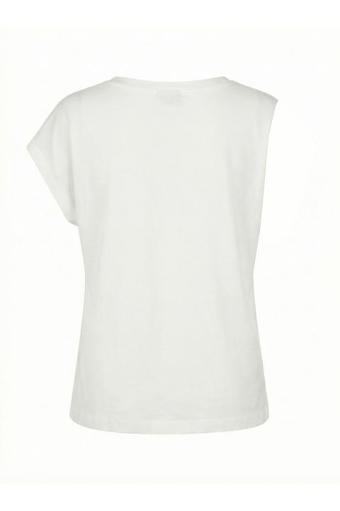 T-shirt nodo strass bianco - Primavera Estate 2026 | Brend