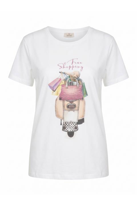 T-shirt stampa Shopping bianco - Primavera Estate 2026 | Brend