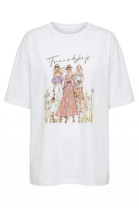T-shirt stampa Friendship bianco - Primavera Estate 2026 | Brend