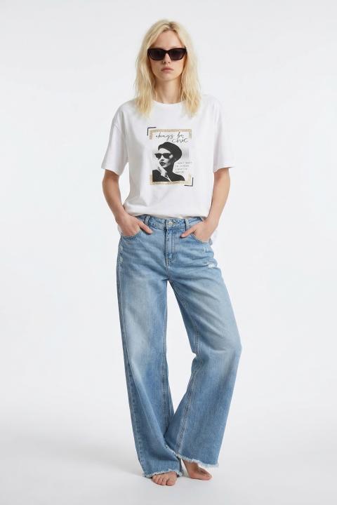 T-shirt over stampa Chic bianco - Primavera Estate 2026 | Brend